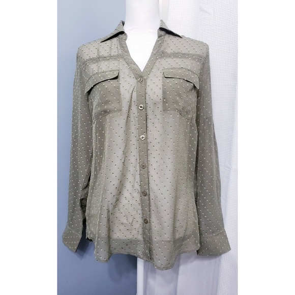 6 Career Style Blouses Women's size MEDIUM - Picture 7 of 8